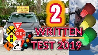 Learners Permit Test New Questions 2019Driver LicenceDMVPART 2 [upl. by Siron599]