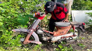 Restoring a Completely Destroyed Honda Motorcycle  Restoration Tools [upl. by Meuse142]