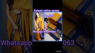 Elampillai kalyani cotton sarees wholesale rate online shopping sarees new designs [upl. by Eeryk]