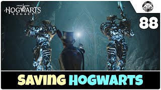 Hogwarts Legacy HARD 88 Saving Hogwarts [upl. by Naginarb]