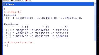 R Tutorial  Eigenvalues and Cholesky Decomposition [upl. by Byler]