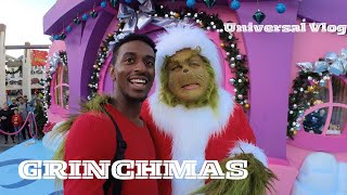 Grinchmas at Universal Studios  Meet amp greet with grinch LOTS OF LIGHTS [upl. by Os96]