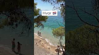 Hvar 🇭🇷 hvar croatia bestbeaches [upl. by Sivartal]