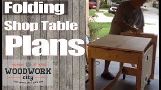 Folding shop table plans [upl. by Notsur]