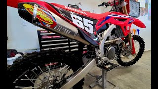 FMF Exhaust Full System Install on 2023 Honda CRF250R Ready to Ride [upl. by Tucker781]