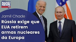 Rússia exige que EUA retirem armas nucleares da Europa [upl. by Anabahs76]