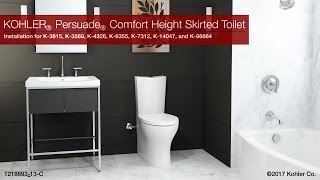 Installation  Persuade Comfort Height Skirted Toilet [upl. by Wendall]