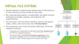 410 VIRTUAL FILE SYSTEMS AND DIRECTORY IMPLEMENTATION IN OS os operatingsystem vtu gate aktu [upl. by Beera]