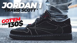 130 Travis Scott Jordan 1 Black Phantom Detailed Review amp On Foot By Kickwho  coupon DECENT20 [upl. by Eillom]