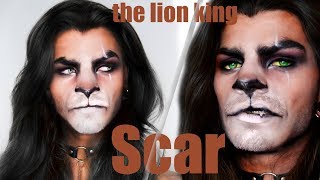 THE LION KING  SCAR MAKEUP TRANSFORMATION [upl. by Tal]