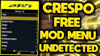 FR TUTO  INSTALLER UN MOD MENU GRATUIT GTA 5 ONLINE PC 157 CRESPO 22 MOD MENU UNDETECTABLE [upl. by Rossing147]