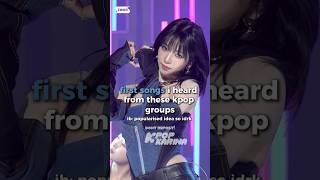 first songs i heard form these kpop groups kpopreels kpopshorts fyp viral aespa kpop fypviral [upl. by Ybroc]