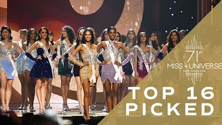 71st MISS UNIVERSE  Top 16 PICKED  Miss Universe [upl. by Burkley]