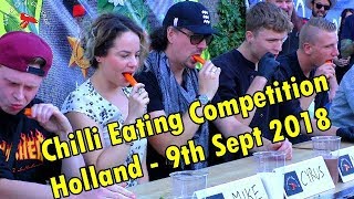 Chilli Eating Competition  Eindhoven Netherlands  Holland   September 9th 2018 [upl. by Eelyme115]