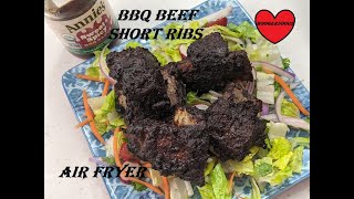 BBQ BEEF SHORT RIBS AIR FRYER [upl. by Foulk]