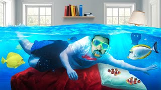 We Turned Our Swimming Pool Into A Big FISH TANK [upl. by Shanie]