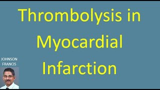 Thrombolysis in Myocardial Infarction [upl. by Ztirf]