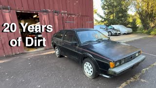 Abandoned Mk2 Volkswagen Scirocco Gets a Second Chance  First Wash in 20 Years [upl. by Enidlareg977]