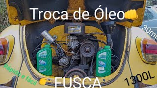 Como trocar o ÓLEO do FUSCA [upl. by Katlin918]