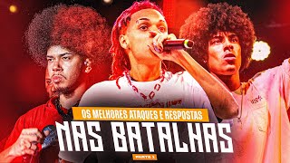 OS MELHORES ROUNDS DE ATAQUES E RESPOSTAS NAS BATALHAS😱 PARTE 1 [upl. by Valerie]