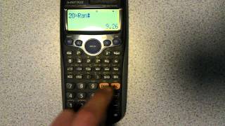 Generating random numbers on a calculator [upl. by Atiluap]