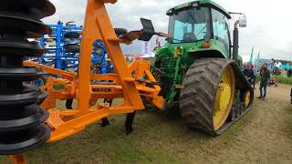 1995 John Deere 8400T 81 Litre 6Cyl Diesel Tractor 250 HP with Brock Subsoiler at Cereals 2024 [upl. by Sufur]