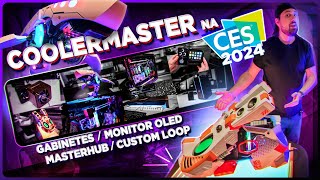 Cooler Master na CES Gabinetes Custom Loop Monitor OLED MasterHub e mais [upl. by Ayrotal]