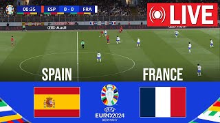 🔴 LIVE  Spain vs France  UEFA EURO 2024  Semifinal  Full Match Streaming [upl. by Tnomel]