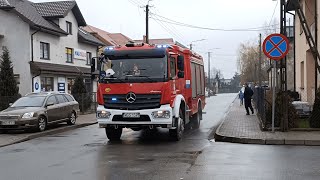 Alarmowo 439M72 z OSP Gostynin do pożaru w mieszkaniu na ul Armii Krajowej [upl. by Suu]