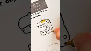 Shape Drawing Challenge Part 2 drawing art books sketching coloring snake [upl. by Harden9]