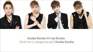 Lyrics EXOM  EXODUS 逃脫 PinyinChinese COLOR CODED [upl. by Anire]