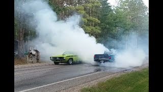 Lewiston Car Show Parade amp Mega Burnouts [upl. by Sallie907]