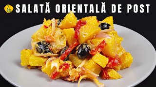 Salata orientala de post cu maioneza de mustar  un deliciu in peroadele de post si nu numai [upl. by Adnorehs]