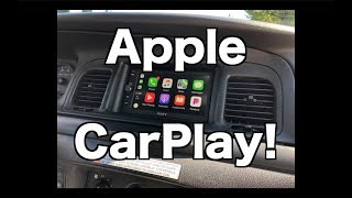 Ford Crown Victoria Apple CarPlay Installation [upl. by Yenhoj]