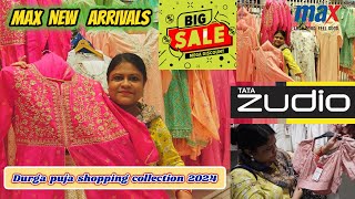 MAX latest puja collections 2024💙💙 ।। Zudio Latest Puja Collection 2024 💙💙 [upl. by Petey]