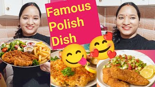 Famous Polish Dish Schnitzel😋😋FIRST Time HABOBE बनाएको 🥰 foryou food AshaChaudharyShahise4sh [upl. by Lia639]