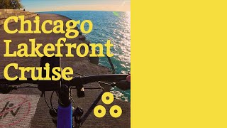 Chicago Lakefront Sunny Morning POV Bike Cruise [upl. by Atnahsal]