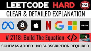 Leetcode HARD 2118  Build The Equation CONCAT vs GROUPCONCAT  Explained by Everyday Data Science [upl. by Ikcir]