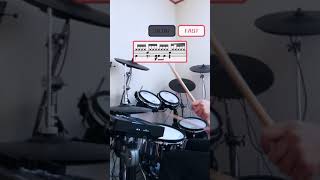 Drum Beat 21  5Stroke Roll Hat Groove in 16th Hat Beat [upl. by Martelle]