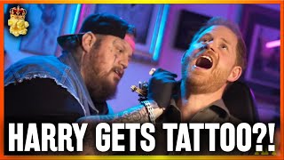 MIDLIFE CRISIS Prince Harry Gets A TATTOO and Punks The Press with Jelly Roll [upl. by Labotsirc555]