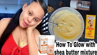 How to make a lightening cream with shea butterDiy lightening body butter Glow with shea butter [upl. by Brinn]