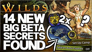 Monster Hunter Wilds Beta  14 Secrets amp INSANE Details You Missed  DOUBLE REY DAU HUNT amp More [upl. by Walliw]