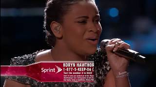 The Voice 2015 Koryn Hawthorne Live Playoffs How Great Thou Art [upl. by Fowler]