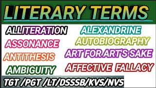 Literary terms in English LiteratureLiterary Term Part 3 Important Literary device with examples [upl. by Debbie]