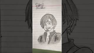 I make Sanji in my death note drawing drawing anime sanji artwork onepiece [upl. by Yenrab]