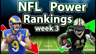 NFL Week 3 Power Rankings [upl. by Almallah]