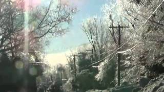 RAYMOND HILL ROAD OAKDALE MONTVILLE CT ICE SNOW ICE SNOW MAQ01063MP4 [upl. by Aicsila]