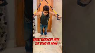 Chest workout with trx band at home shorts chestworkout [upl. by Rolfe886]