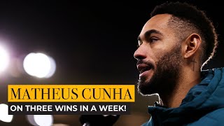 Cunha on three wins in a week [upl. by Aleekat]