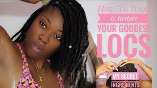 Wash amp Restore Your Goddess Faux Locs [upl. by Introc540]